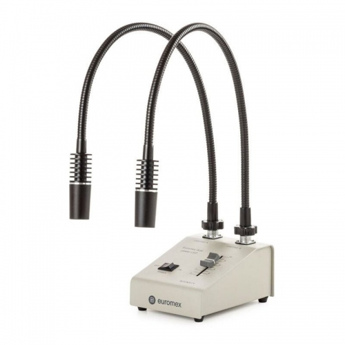 Euromex source de lumière LE.5207, avec 2 Col de cygne 2x3W, 6500K - 120462934