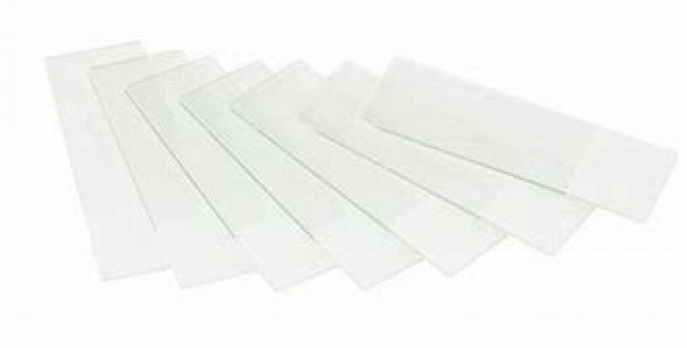 Euromex lames porte-objets 76x26mm, bord polis. Bord givré couleur blanc, 50 pcs, PB.5157-W
