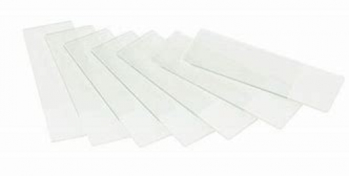 Euromex lames porte-objets 76x26mm, bord polis. Bord givré couleur blanc, 50 pcs, PB.5157-W