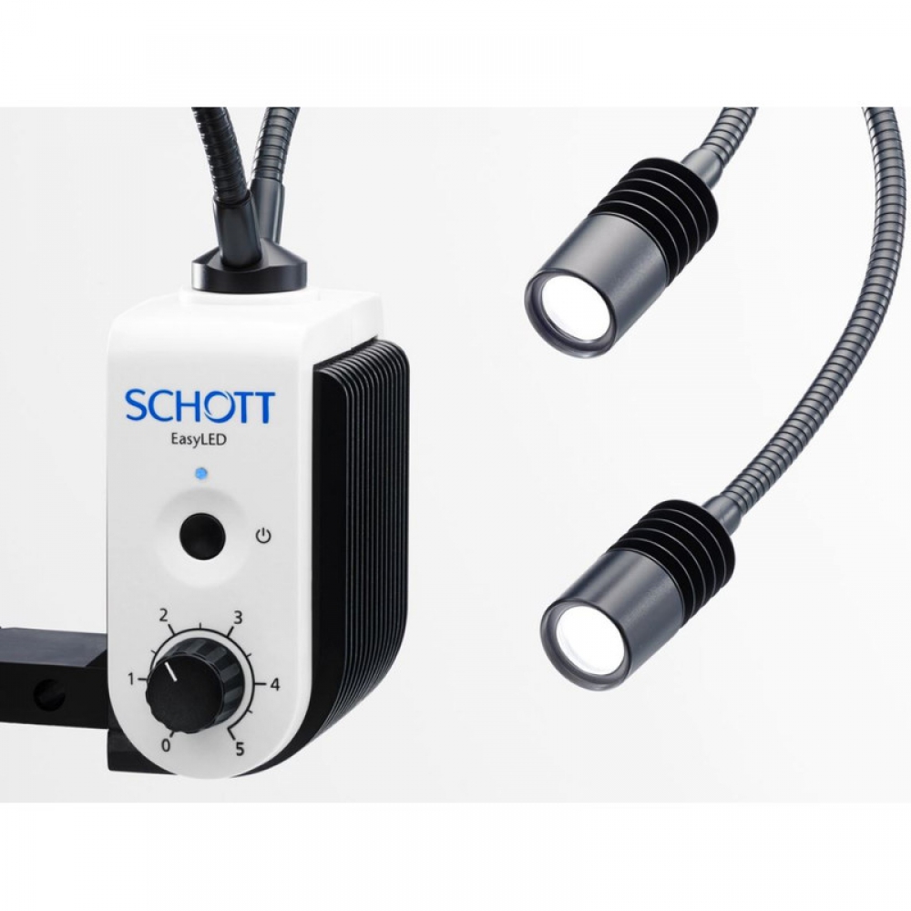 SCHOTT Système d'éclairage Easy LED Double Spot Plus avec alim. secteur - 120449563