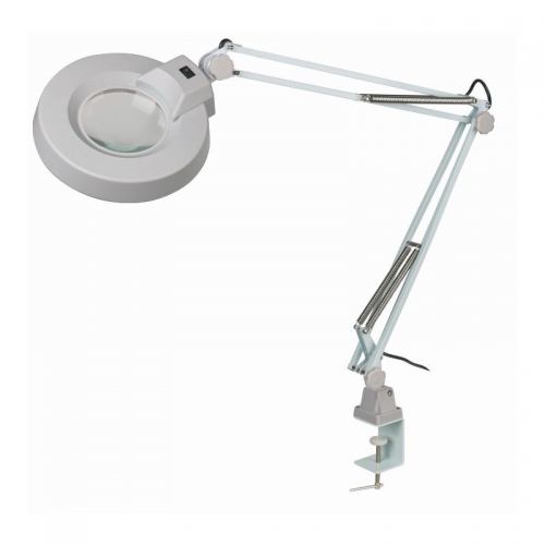 Loupe Schweizer , avec lampe, charnière et pince de table 2x/Ø125mm, 22W - 140760031