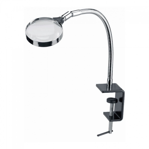 Loupe Schweizer, loupe sur pied avec pince de table 2,5x/Ø90mm - 140660024