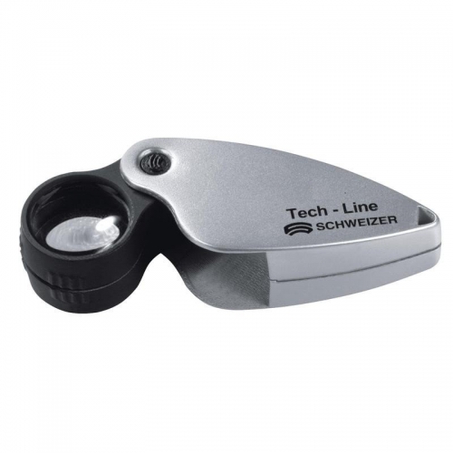 Schweizer Loupe de poche pliable Tech-Line 6x - 140323331